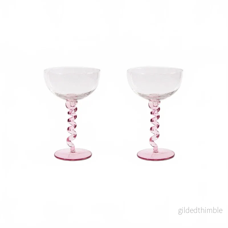 Coupeglas Spiral Rosa 2-pack Coupeglas Spiral Rosa 2-pack
