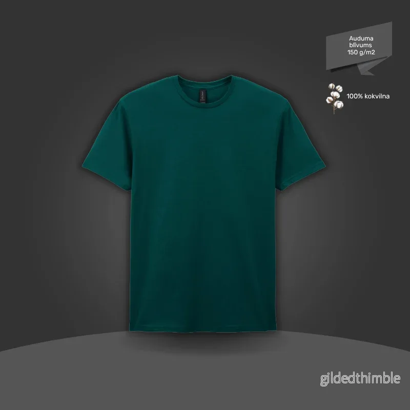 Pamata T-krekls | 150 g/m² | Dziļi jūras zaļš