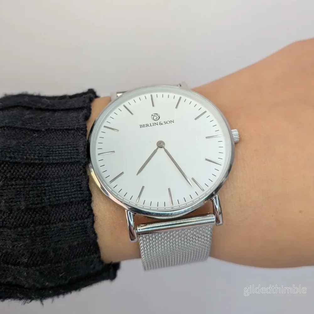 Berlin & Son - White & Silver Mesh 40mm - Bild 2