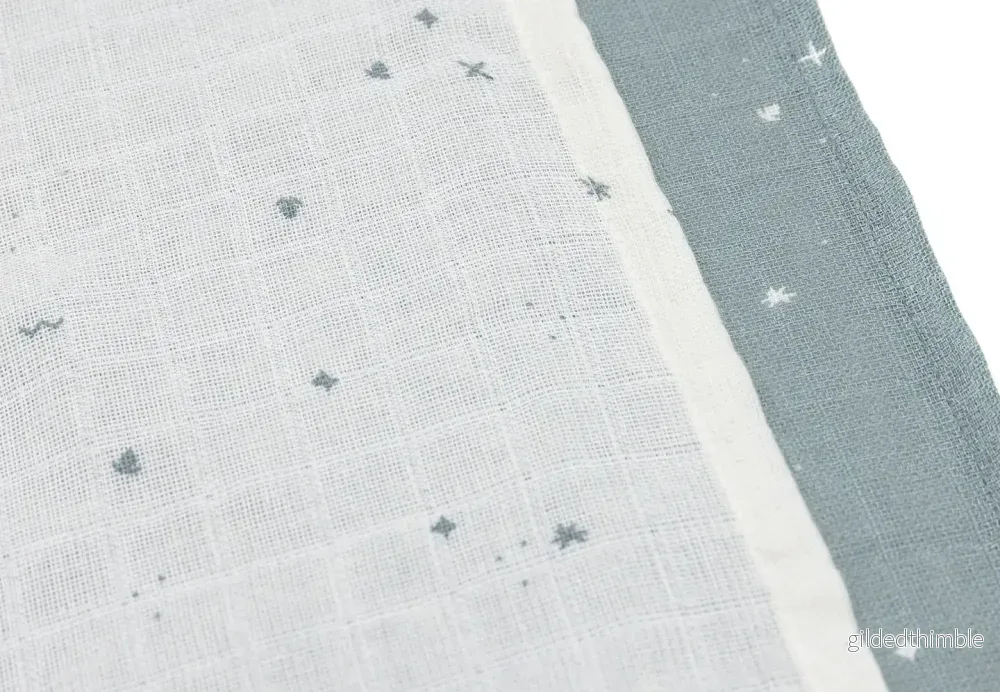 Muslinfiltar - Twinkling Sea Green 3-pack - Bild 2