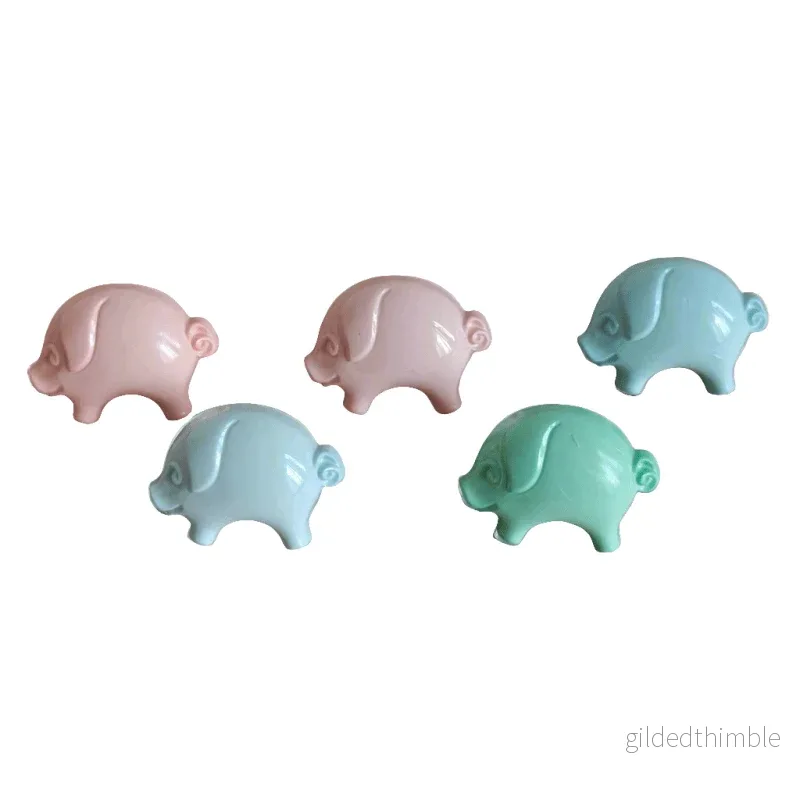 Barnknappar Grisar 15mm 5-pack Barnknappar Grisar 15mm 5-pack