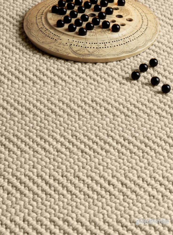 Jacaranda Natural Weave Herringbone Ullmatta