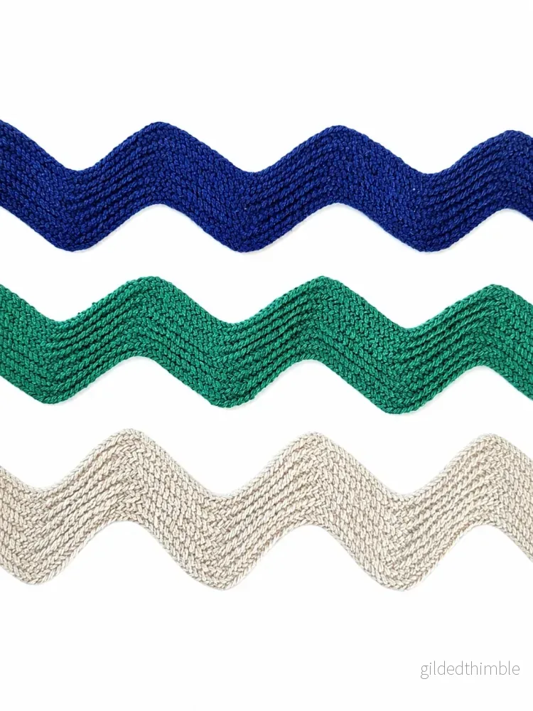 Vävt zigzag-gimpband Vävt zigzag-gimpband