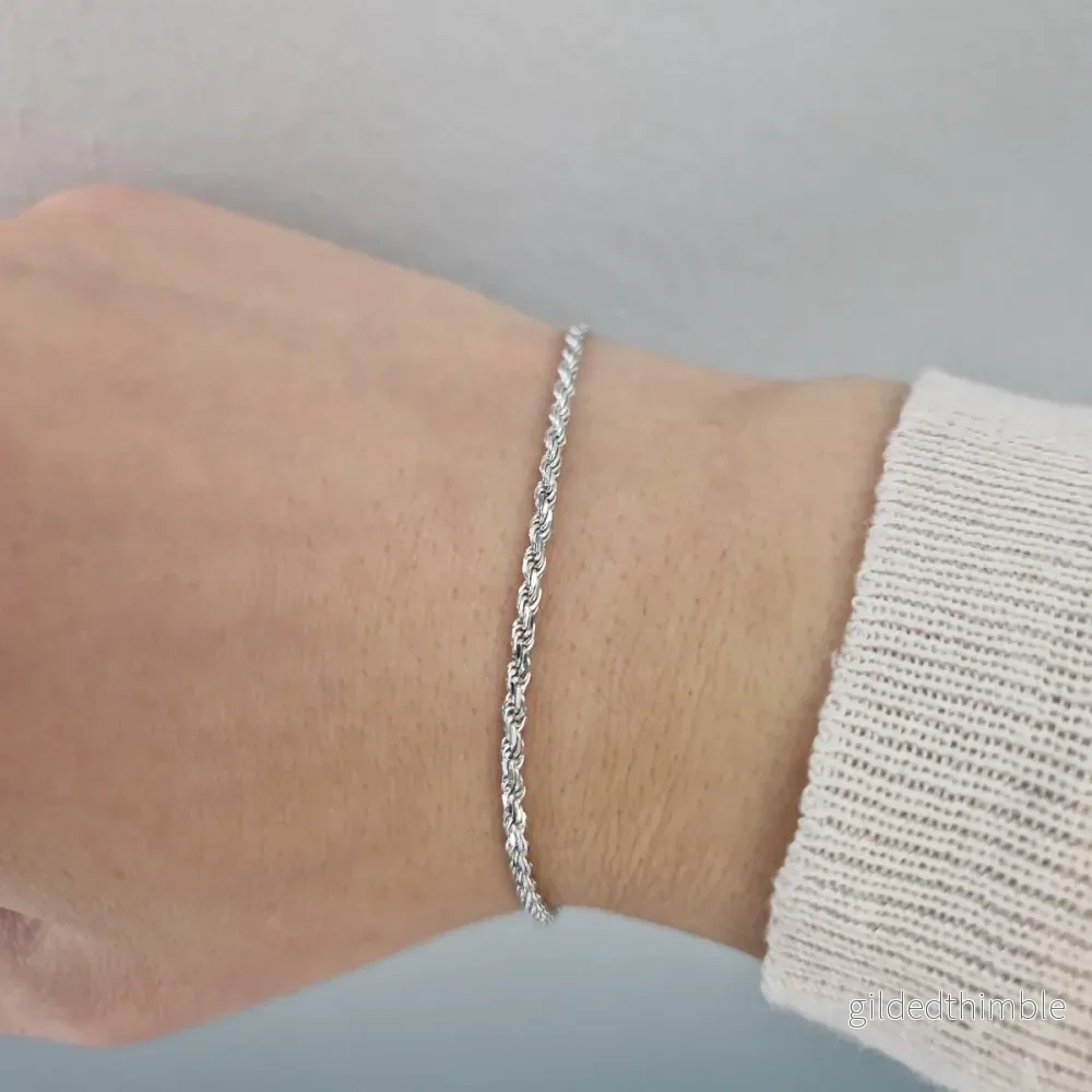 Cordell armband 8-kantig 18k vitguld Cordell armband 8-kantig 18k vitguld