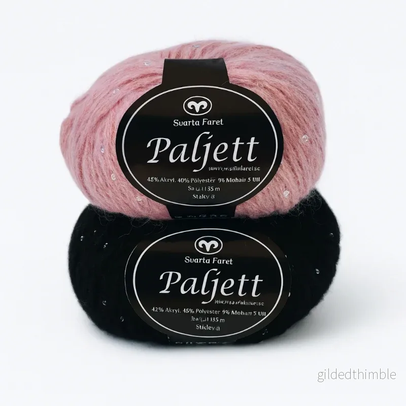 Paljett – Effektgarn med paljetter 50g. Paljett – Effektgarn med paljetter 50g.