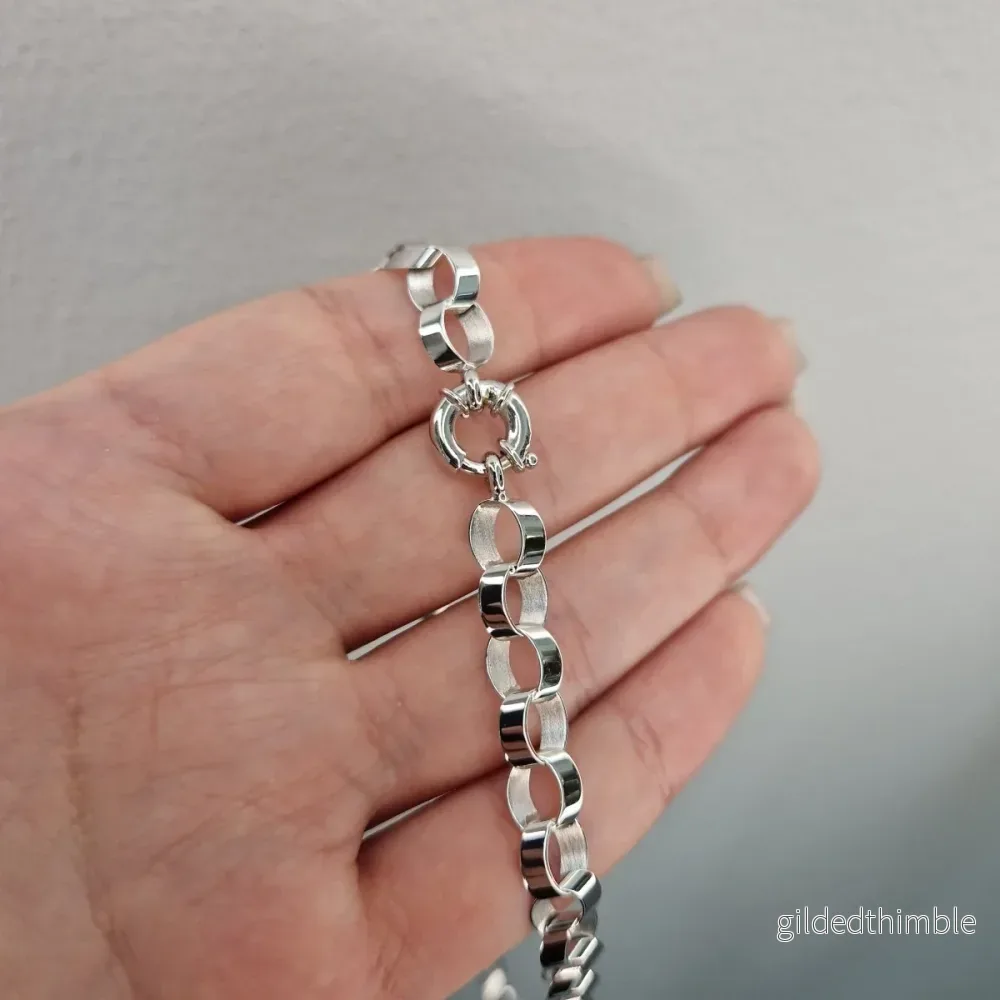 Halsband ovala ringar 18k vitguld - Bild 2