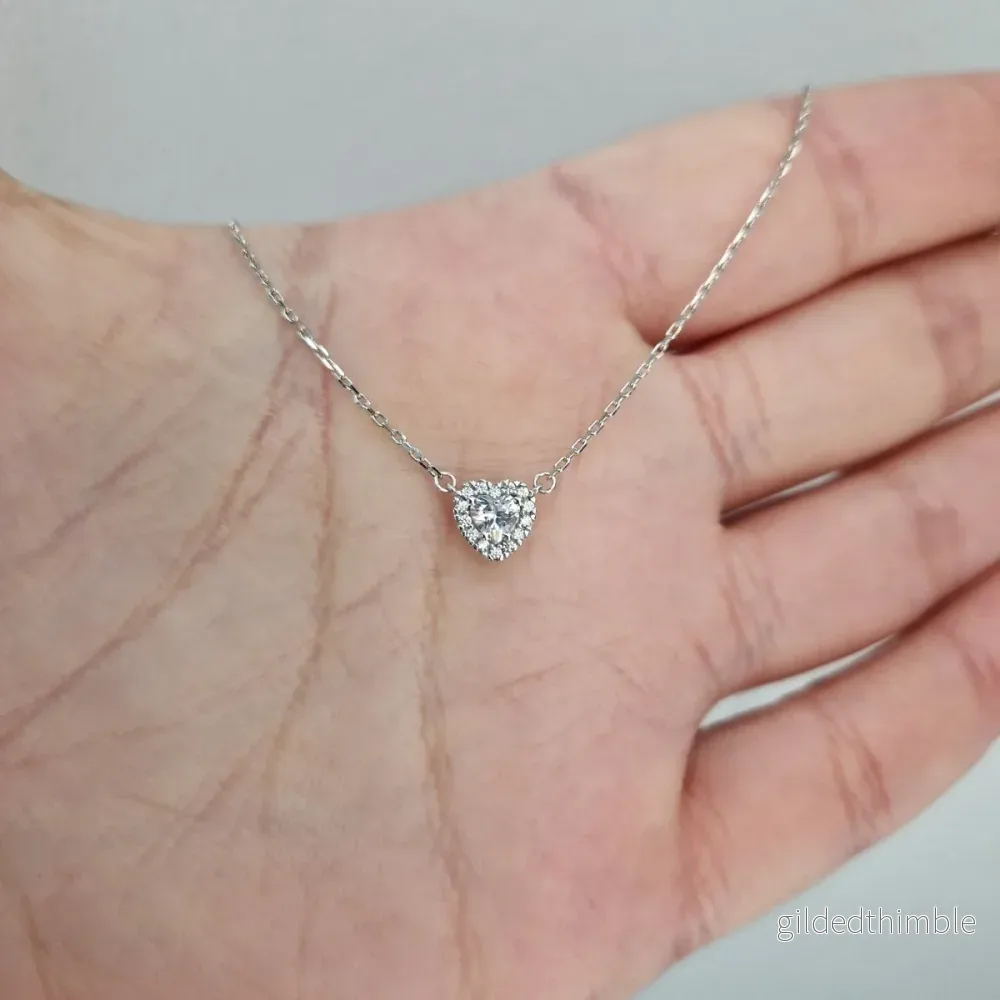 Hjärta carmose 18k vitguld Hjärta carmose 18k vitguld