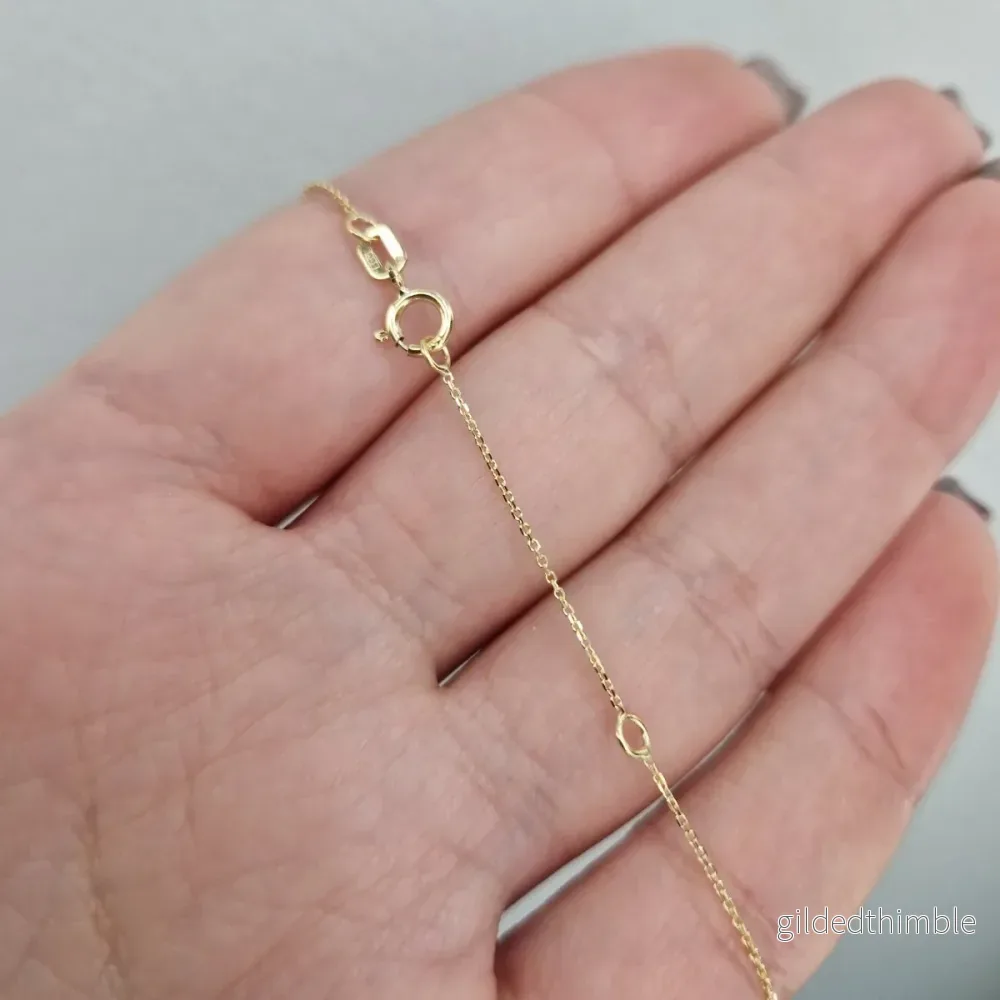 Halsband 18k guld med pärlemor - Bild 2