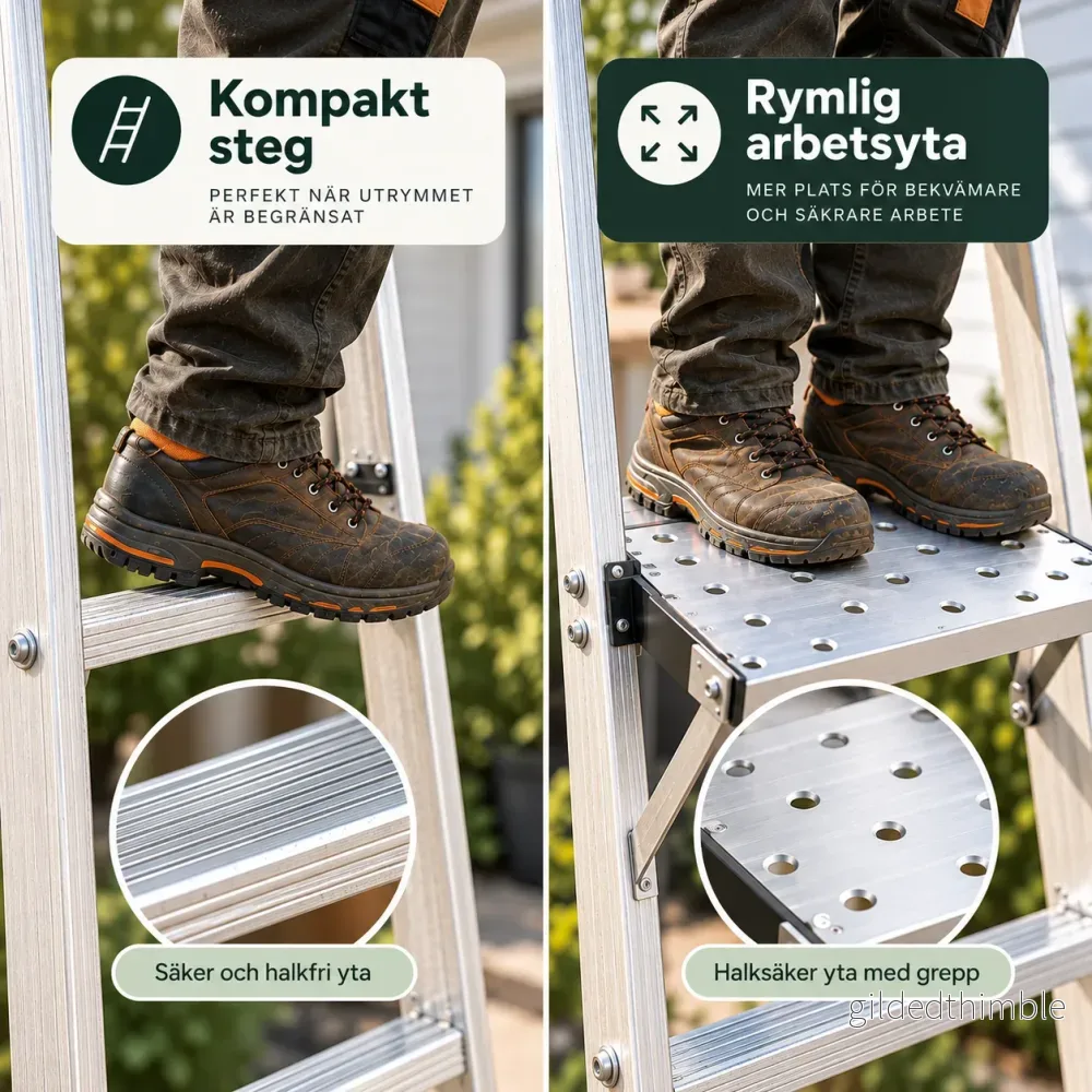 StepSafe™ – Bredare arbetsyta för stegen - Bild 2