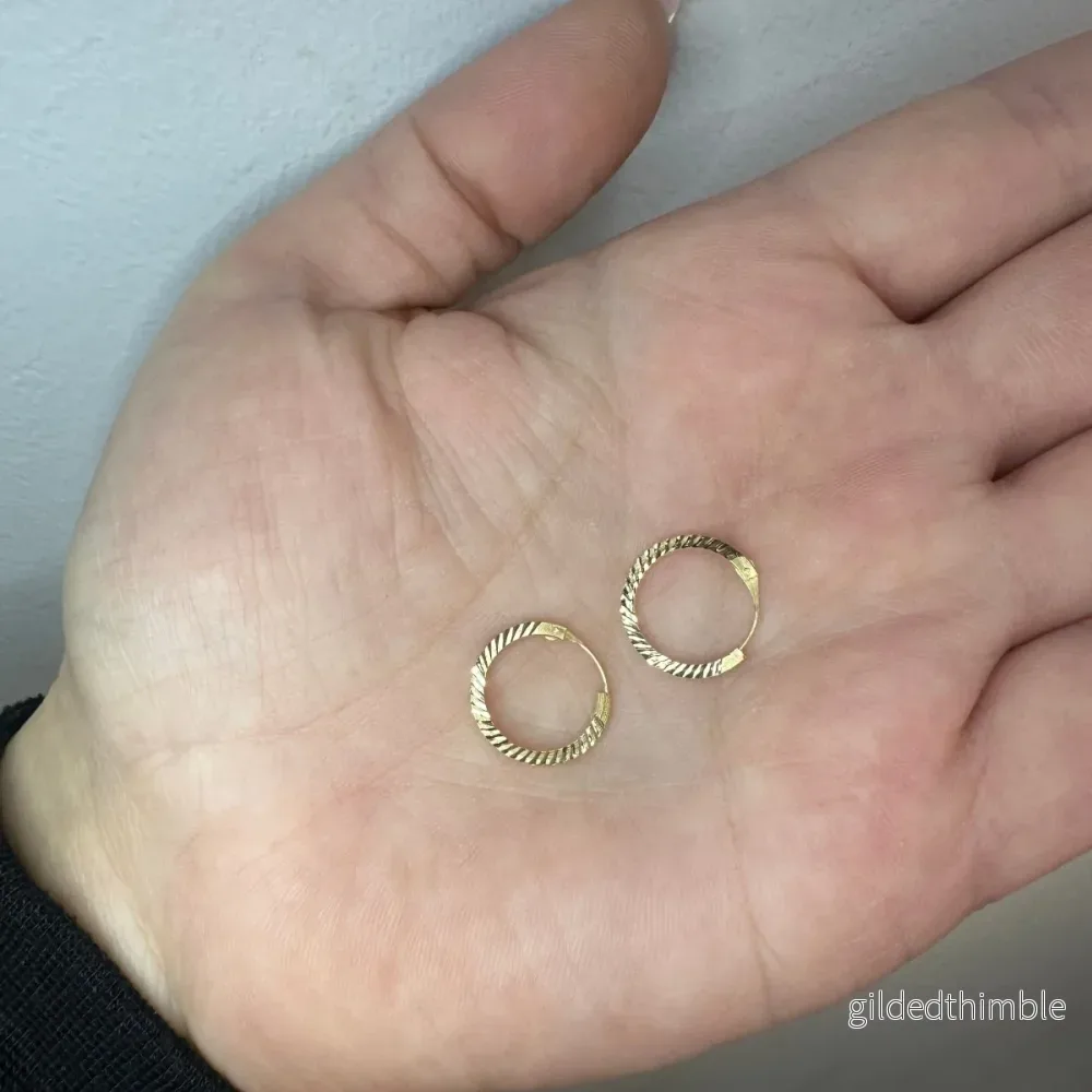 Creoler facetterade 18k guld