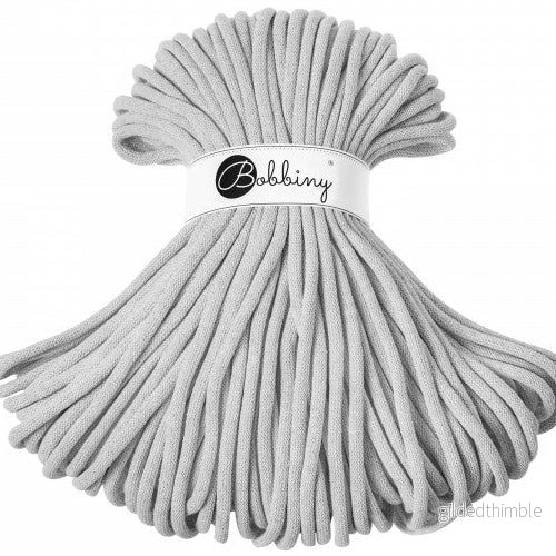 LIGHT GREY Jumbo 9 mm. 1,2 kg. mjukt bomullssnöre