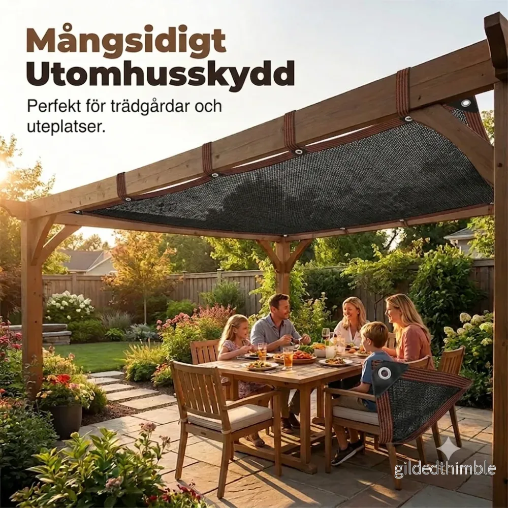 NordShade™ | Ventilerande Skuggduk för Trädgård, Altan & Balkong – Komfort Året Runt - Bild 2