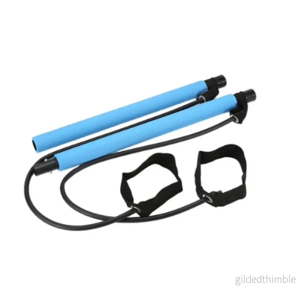 Pilatesstång med Motståndsband – Hemmaträning