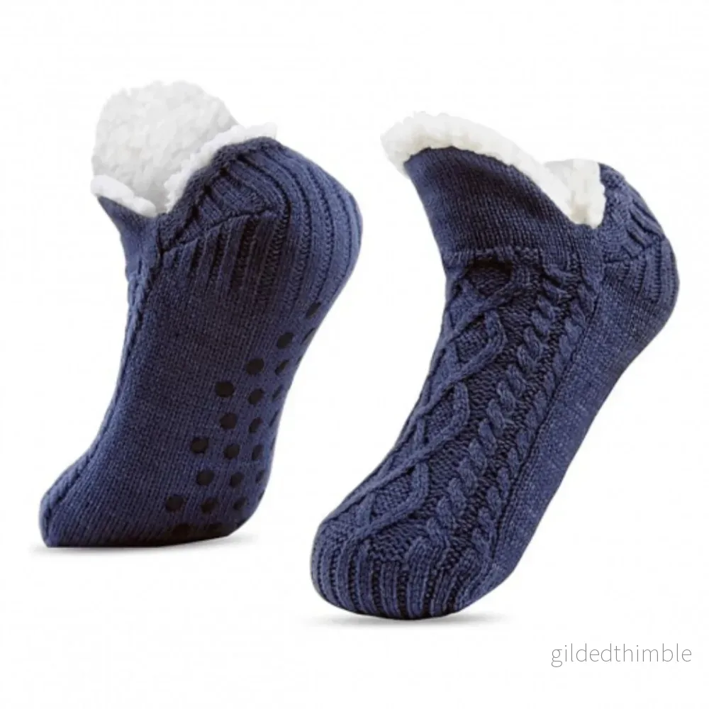 Toffelsockor med halkskydd fleece - Bild 3