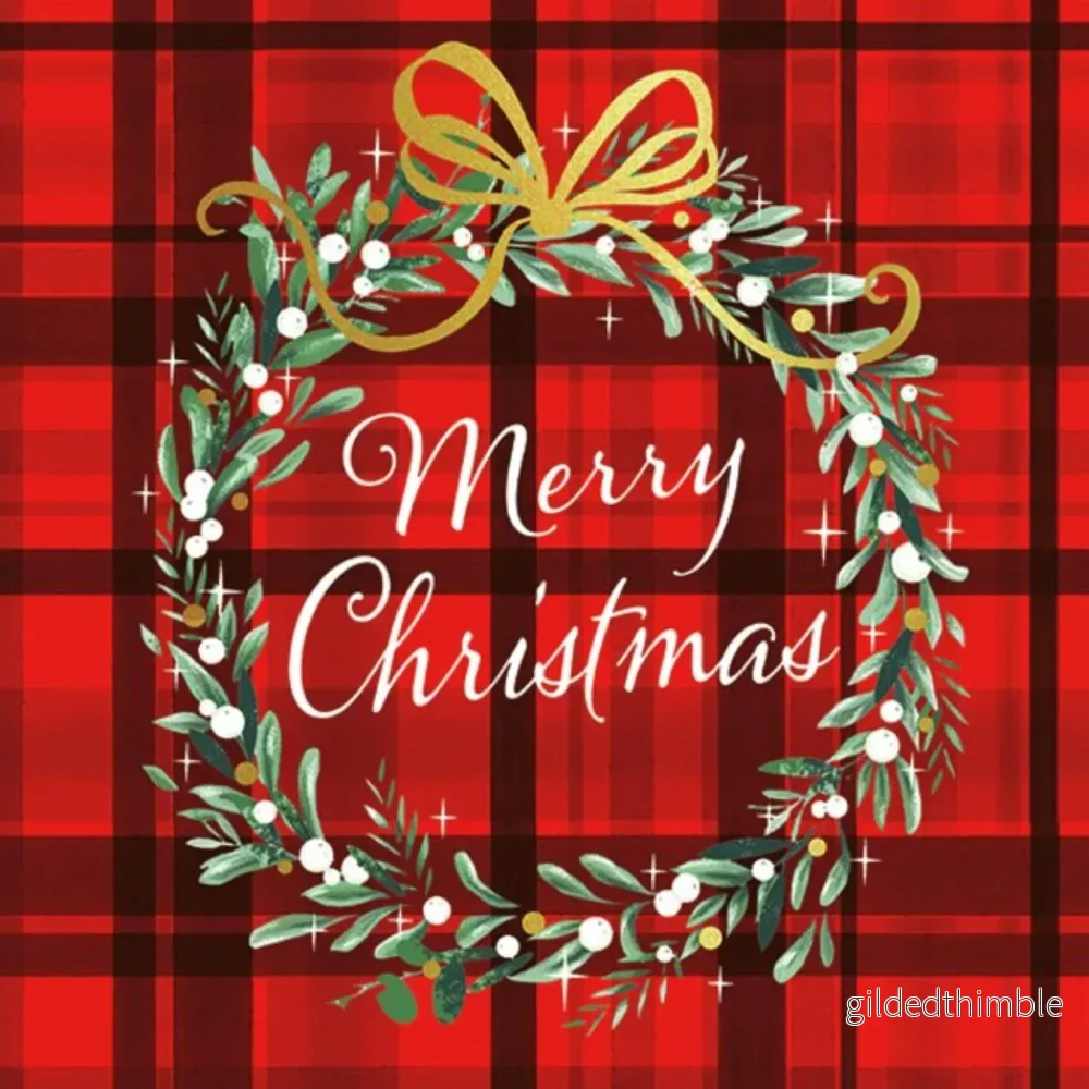 Servetter Christmas Plaid Red Servetter Christmas Plaid Red
