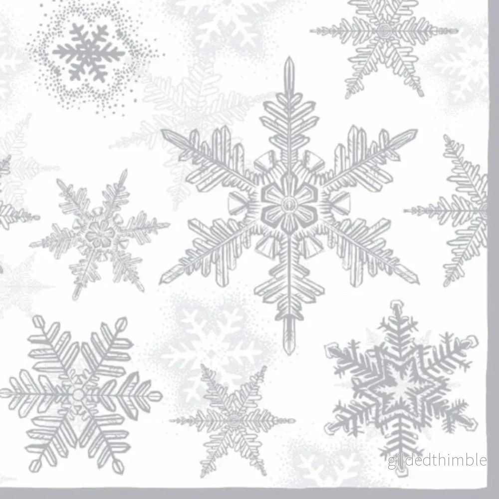Servetter Snow Crystals Silver