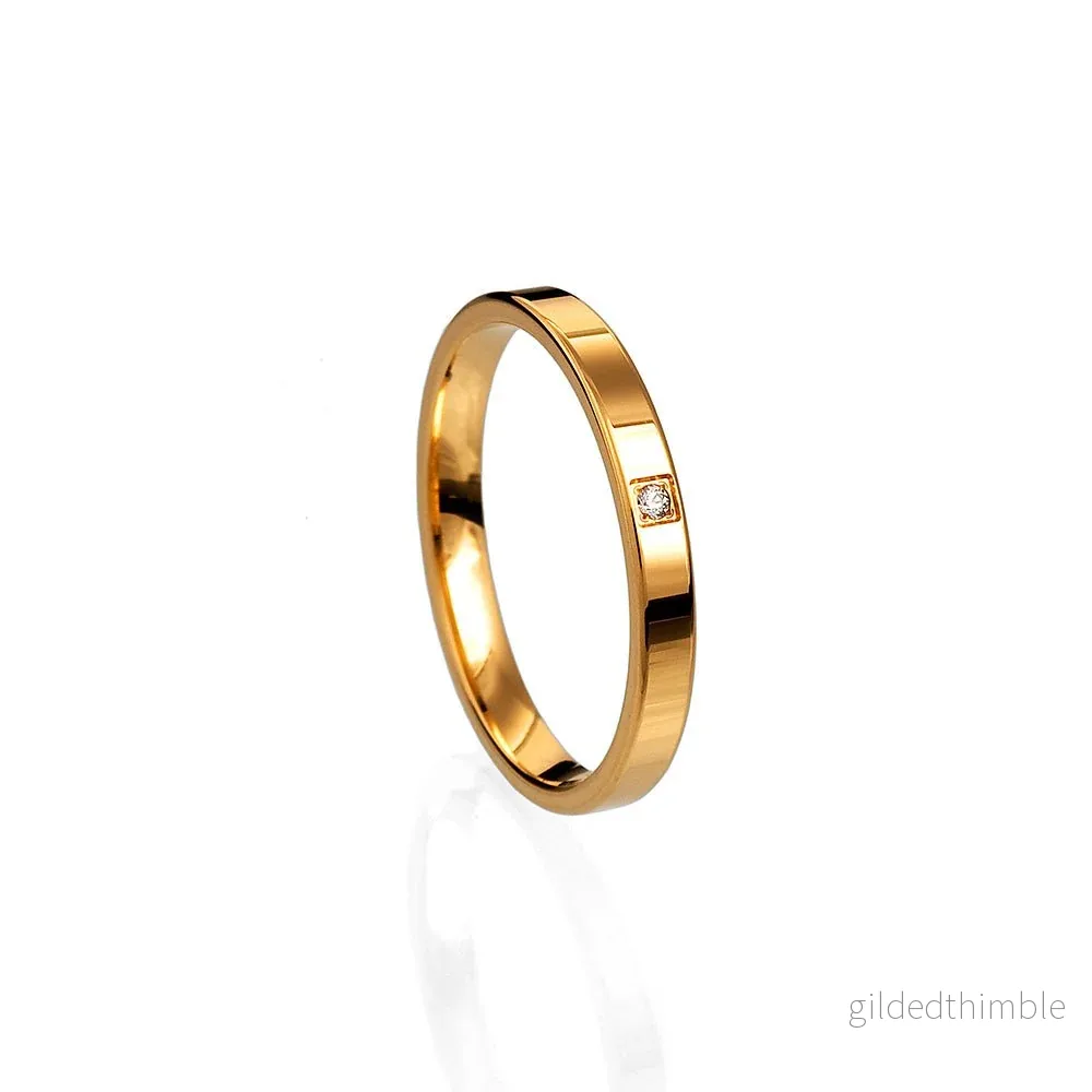 Vigselring Lydia 18k guld