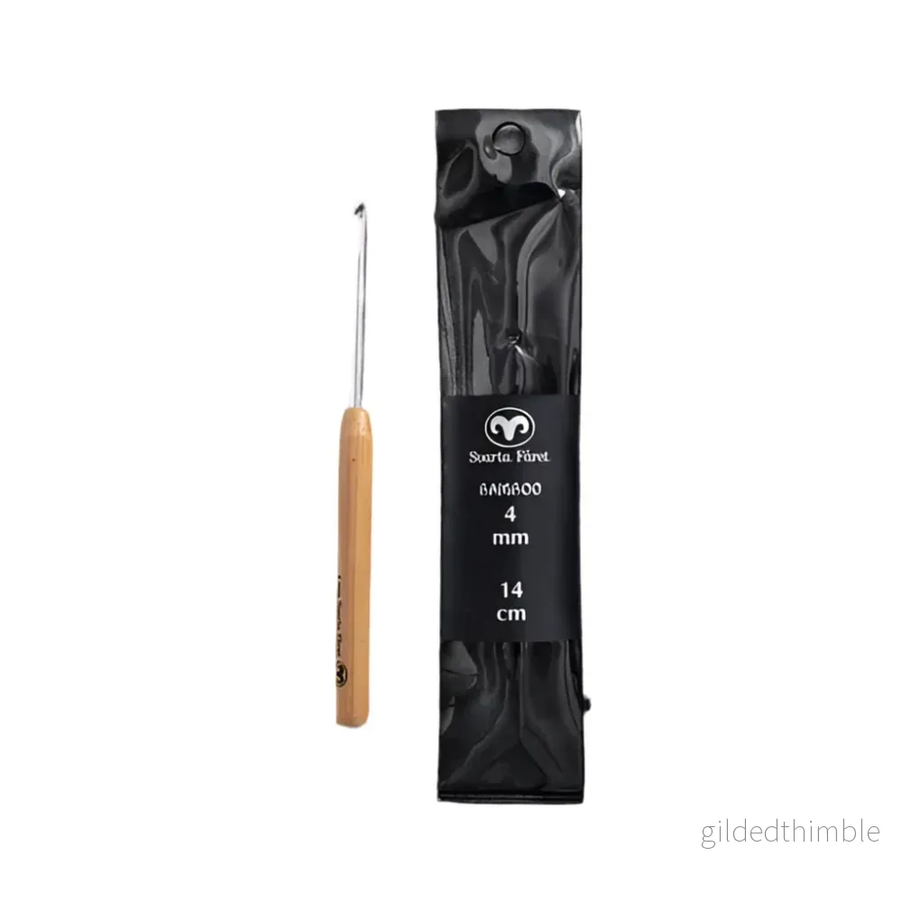 Virknål Svarta Fåret Bambu 4 mm. Virknål Svarta Fåret Bambu 4 mm.