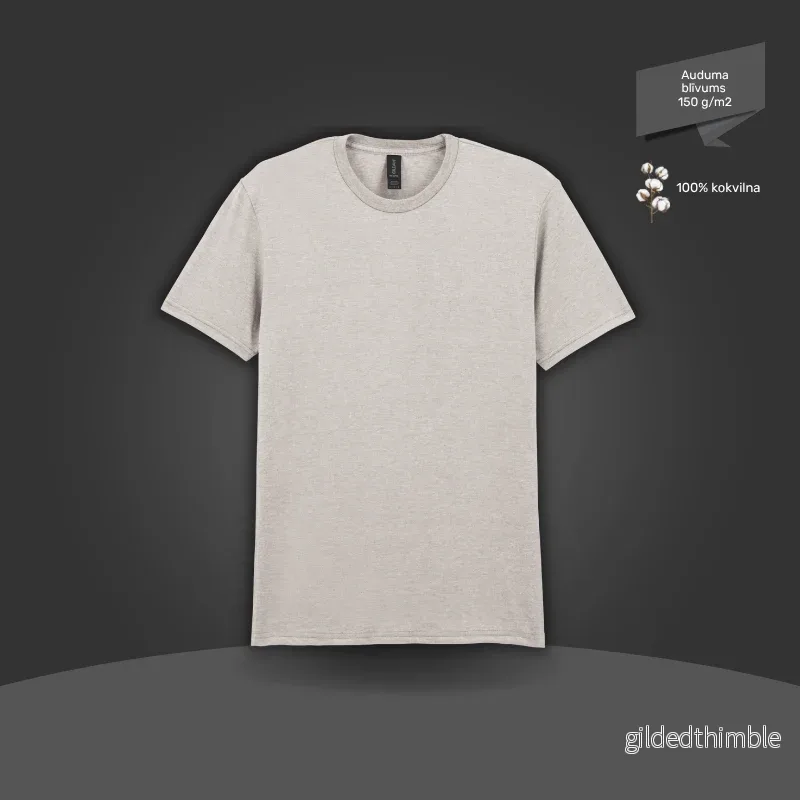 Pamata T-krekls | 150 g/m² | Ledus pelēks