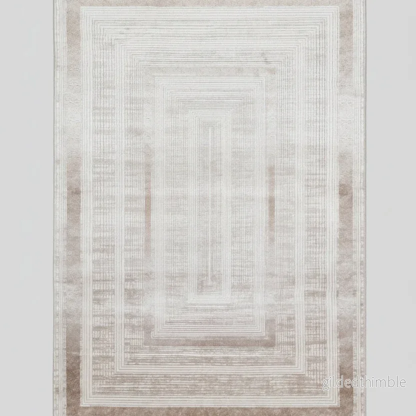 Nazenin 1952 Beige krämfärgad Matta – Stillhet i mjuka sandtoner [200×300]