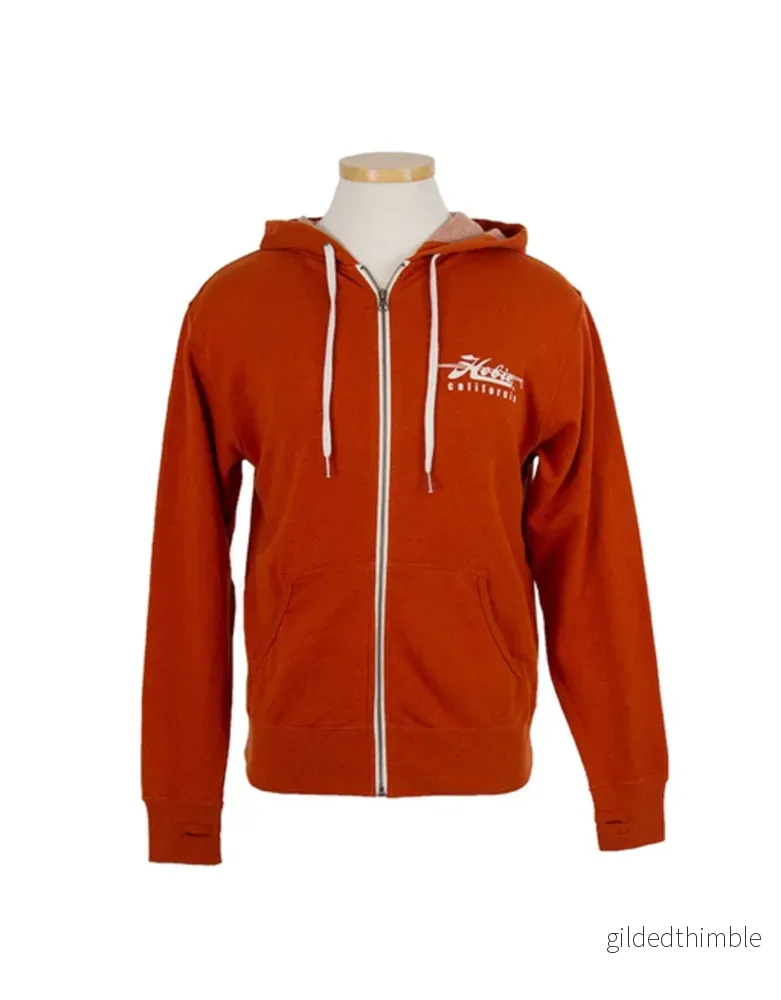 Hobie HOODIE m Zip – Burnt orange Hobie HOODIE m Zip – Burnt orange