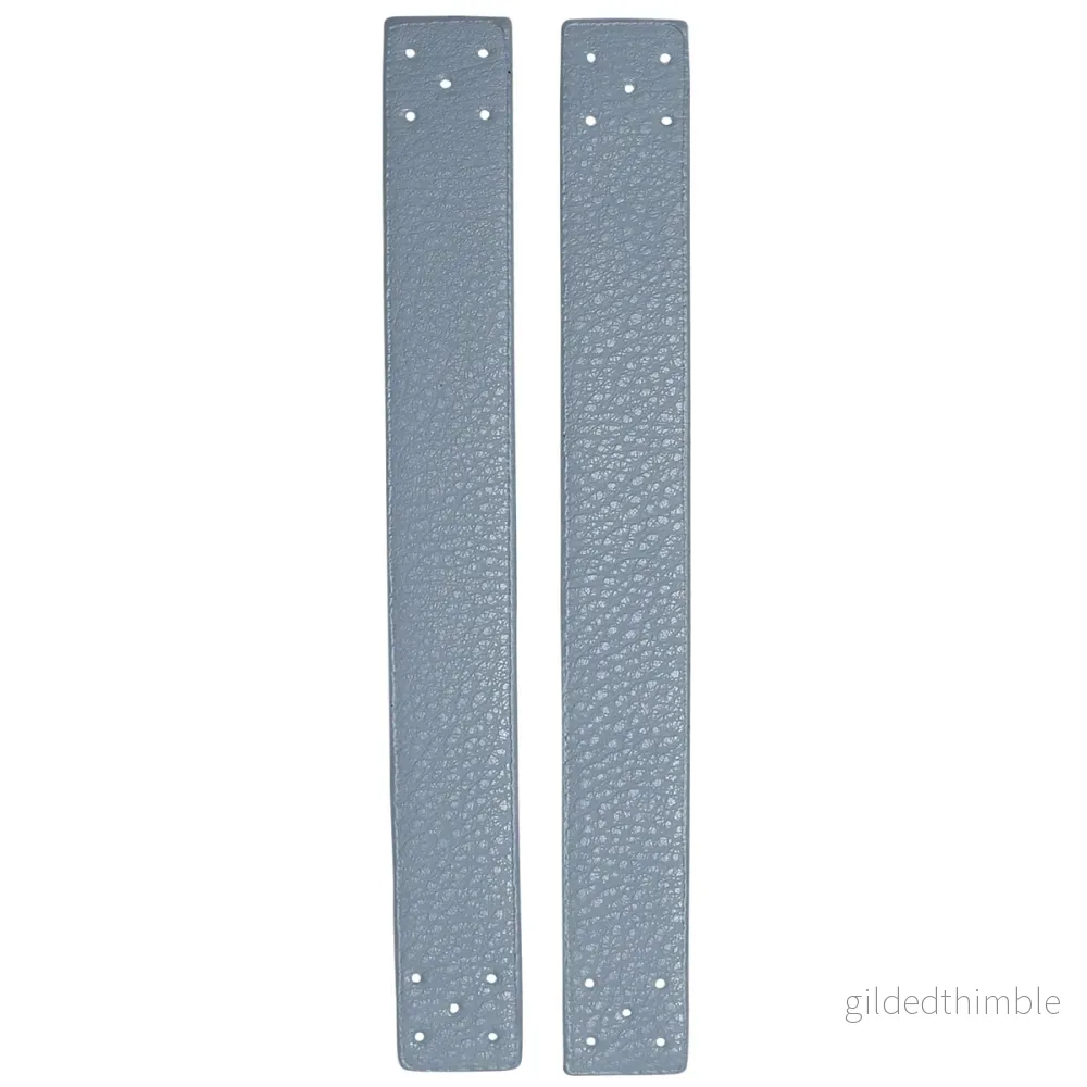 Remmar att sy på – konstläder – 2-p. 22 x 2,2 cm. – Blåa Remmar att sy på – konstläder – 2-p. 22 x 2,2 cm. – Blåa