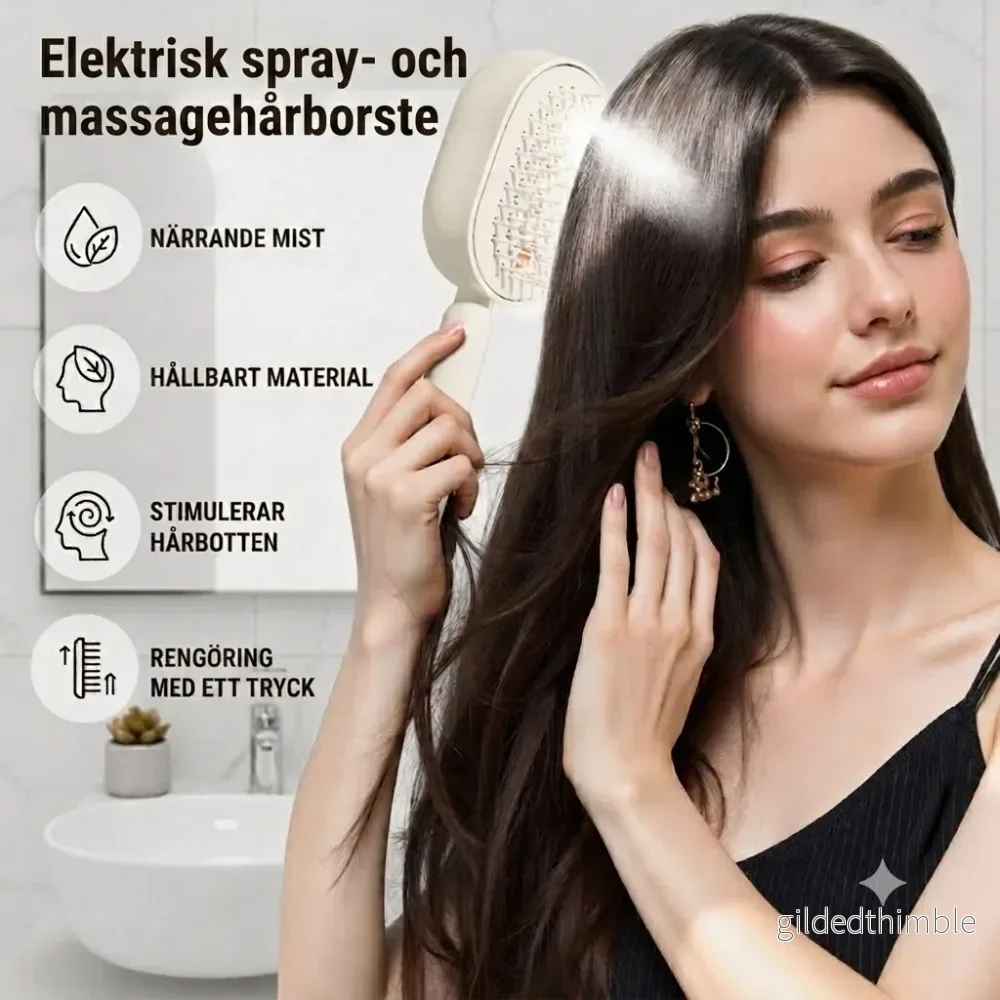 SilkLyx™ - Elektrisk hårborste med fin spraydimma (Olja ingår ej) 🌿 - Bild 2
