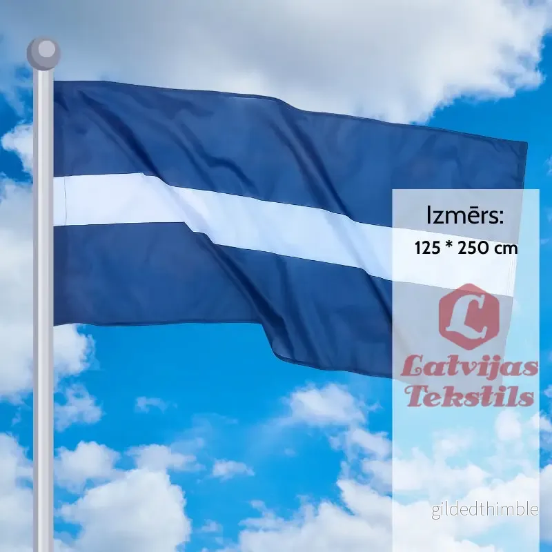 Latgales karogs fasādei un mastam | 125 * 250 cm