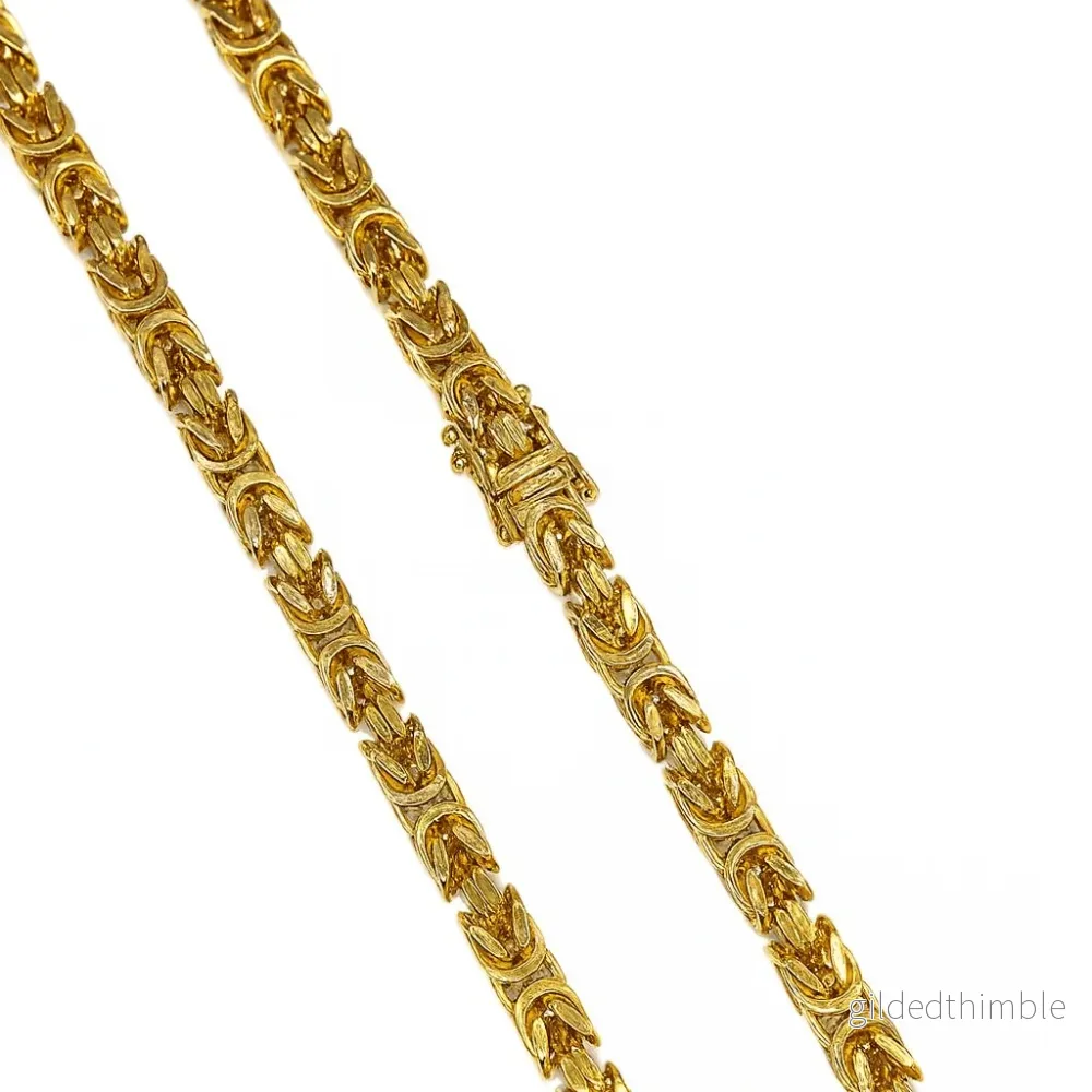 Kejsarlänk 18k guld 52cm, Bredd 4mm