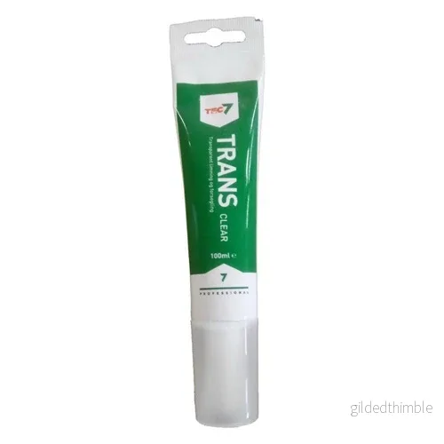 Trans7, Kristallklart elastiskt lim, 100ml