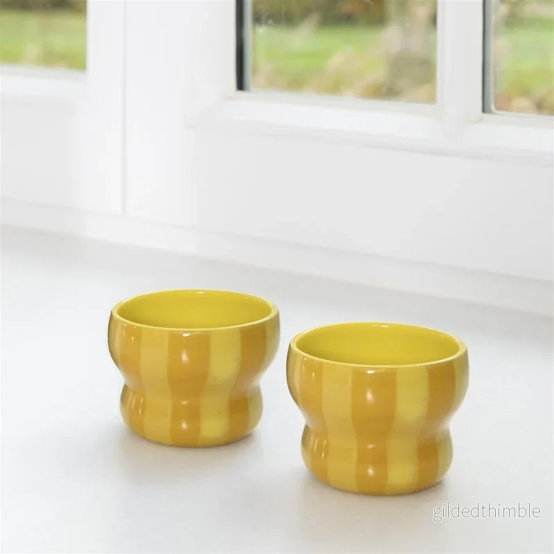 Mugg Circus - Gul 2-pack - Bild 2