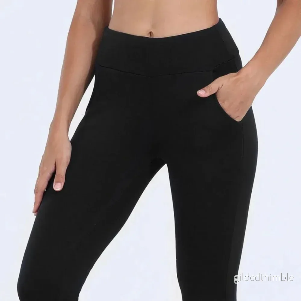 Värmeleggings Dam – Fodrade Värmetights med Fleece & Hög Midja - Bild 3