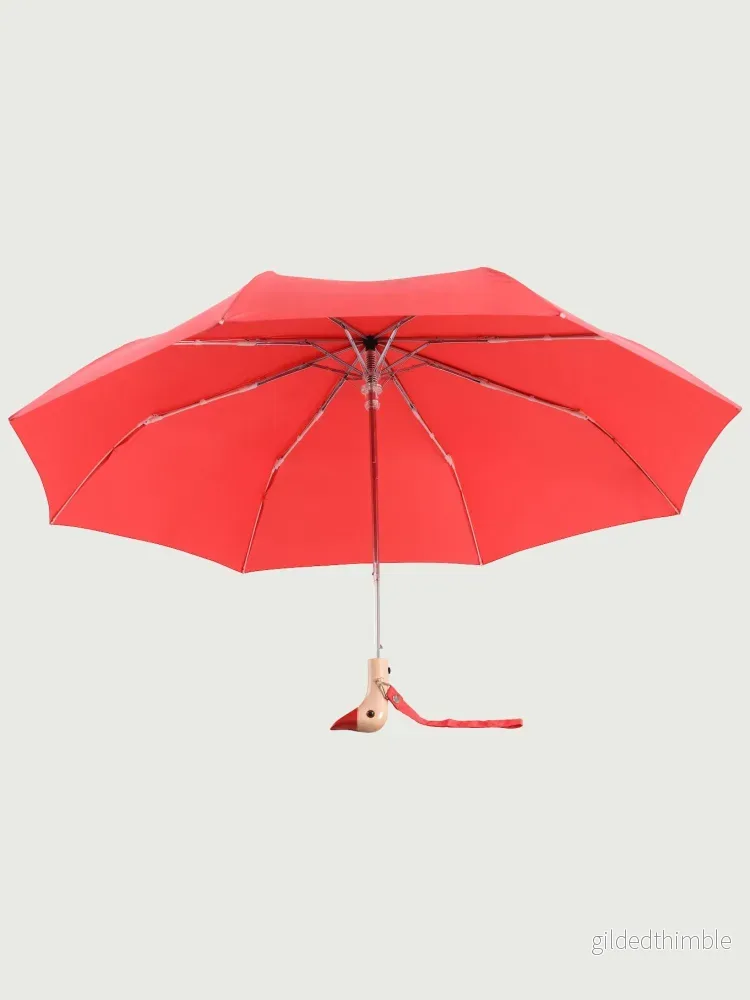 Duck Umbrella - Röd - Bild 3