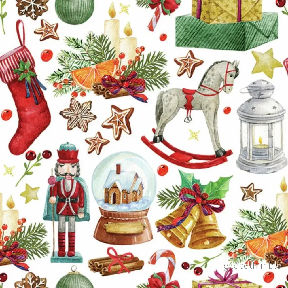 Servetter Vintage Ornaments Servetter Vintage Ornaments