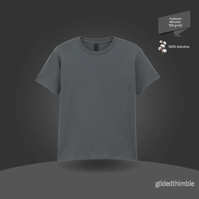 Bērnu T-krekls, pamata modelis | 150 g/m² | Ogles pelēks Bērnu T-krekls, pamata modelis | 150 g/m² | Ogles pelēks