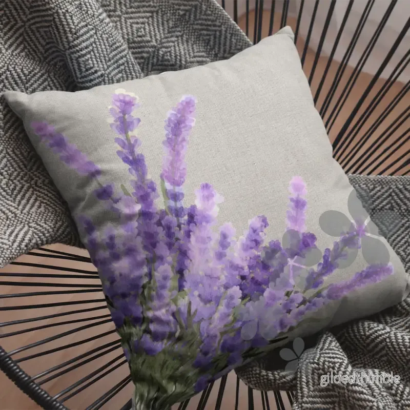 Dekoratīvais spilvens | kolekcija «Lavandu zeme» | «Purpura sapņi» - Bild 2
