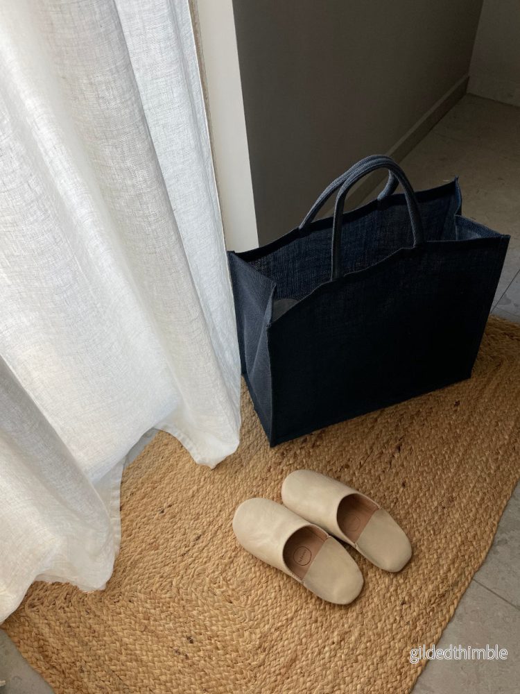 Väska 'Shop' Jute Blue (M) - Bild 3