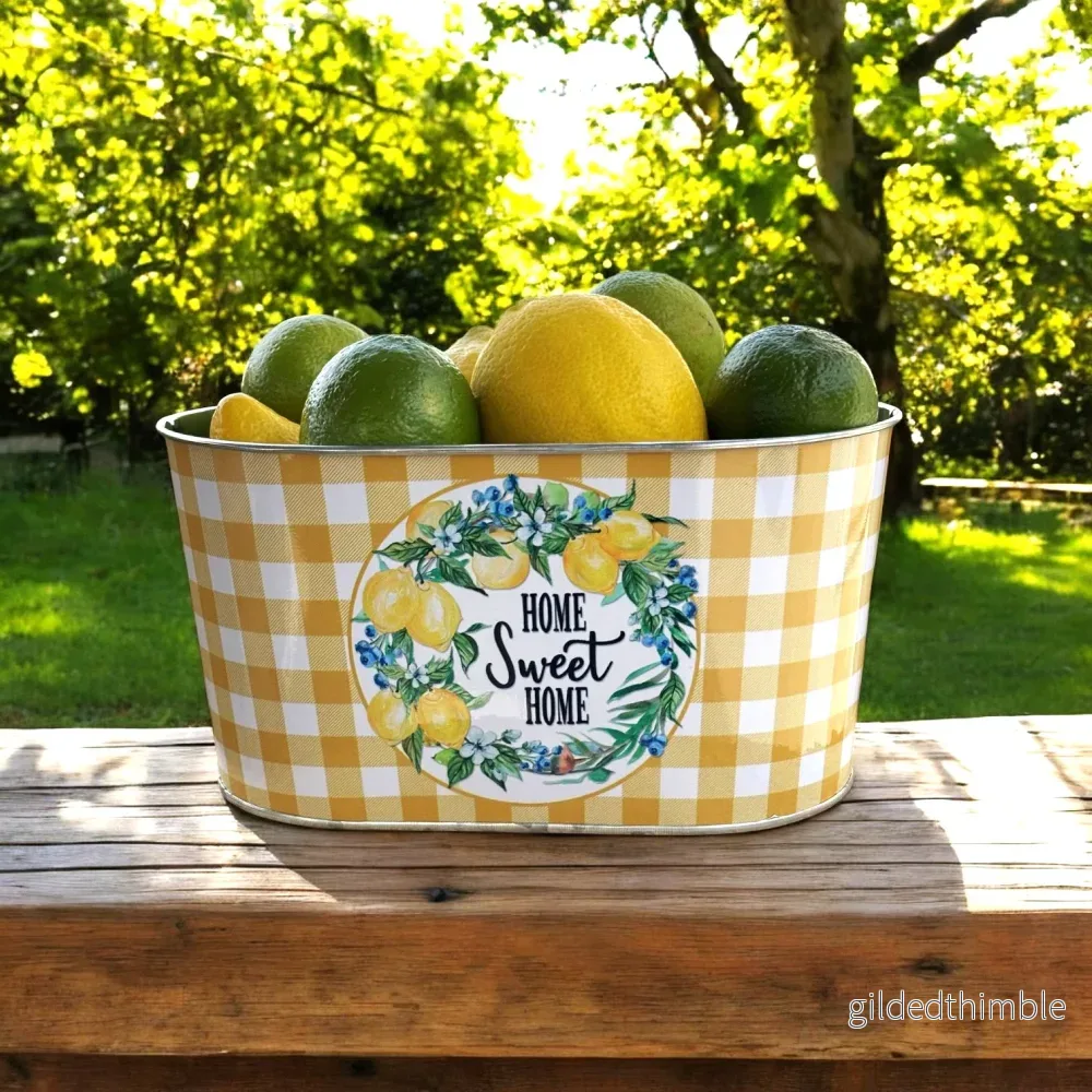 Zinkkruka – Gulrutig med Citronmotiv
