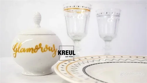 Glas- och porslinsmarkörer Glamourset, 4 st - Bild 3